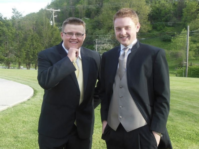 A much younger photo of my friend Cody Linkious and me before our senior prom.